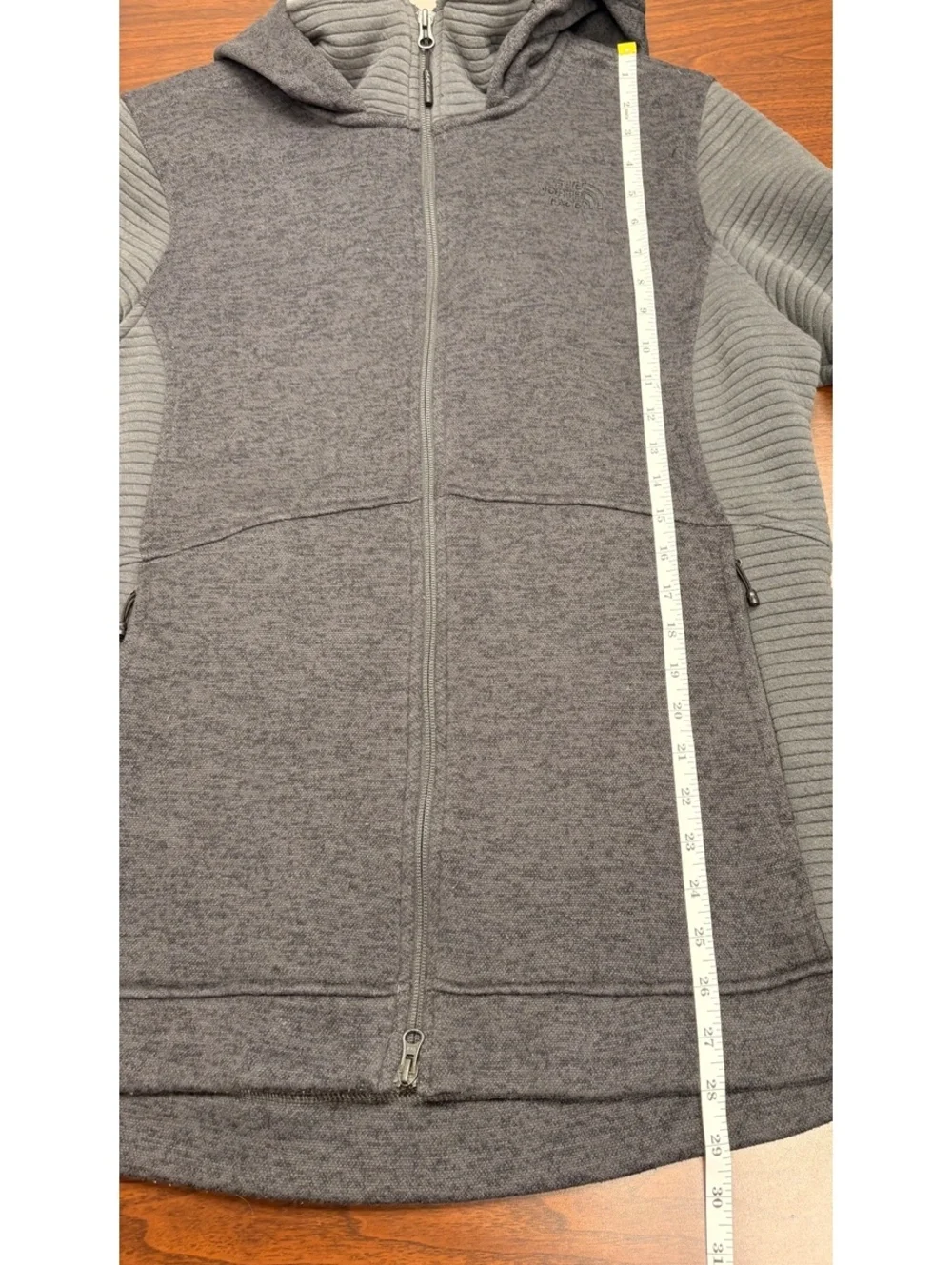 The North Face Unisex Full-Zip Hoodie Jacket XL Dark Gray